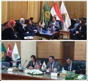 رئيس جامعة بنها خلال لقائه بوفد "فولبرايت" الأمريكية: مصر تحارب الإرهاب نيابة عن العالم