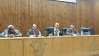 اجتماع عميد الكليه مع الطلاب الجدد