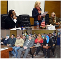رئيس جامعة بنها يستقبل الكاتبة الأمريكية مارسا سيلفر
