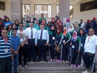 رئيس جامعة بنها يلتقى بالوفد المشارك فى أسبوع شباب الفتيات بالمنيا